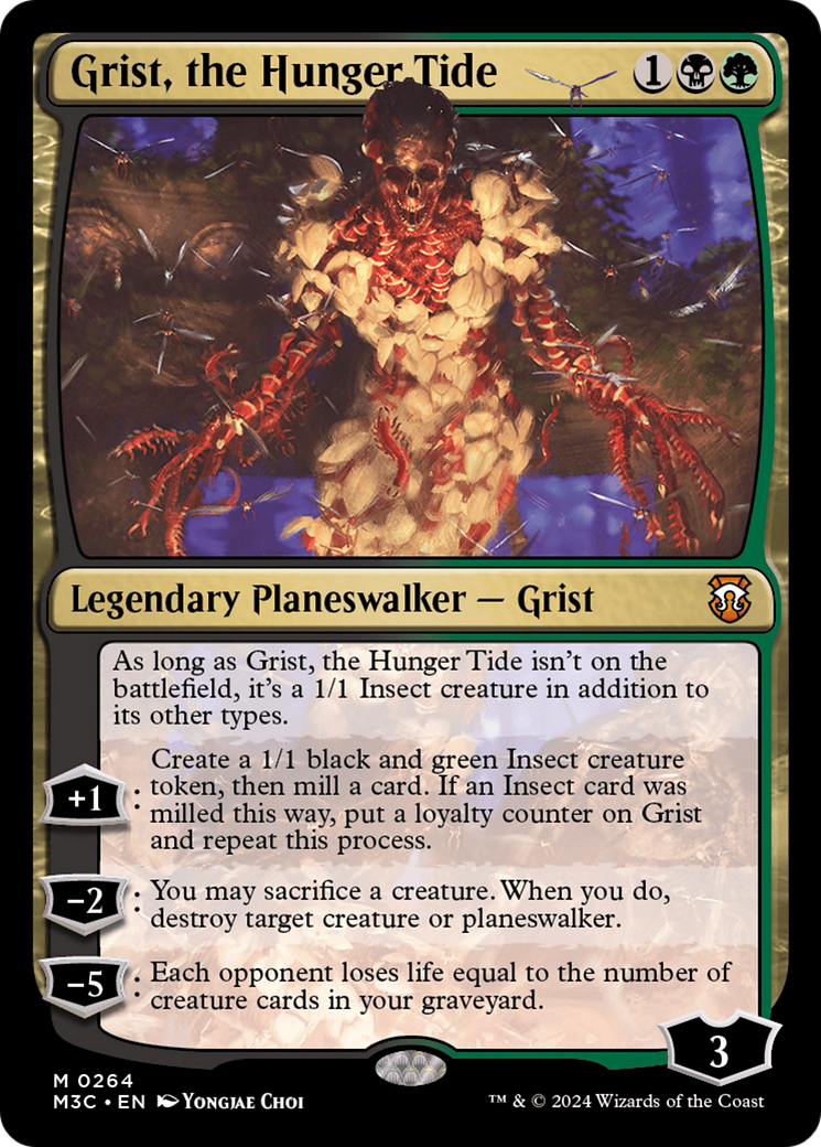 Grist, the Hunger Tide (Ripple Foil) [Modern Horizons 3 Commander] | D20 Games