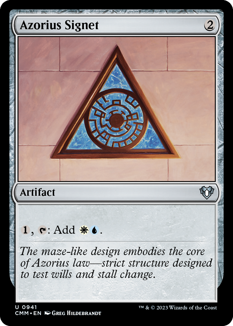 Azorius Signet [Commander Masters] | D20 Games