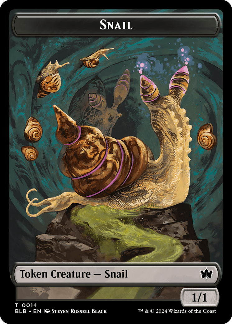 Snail Token [Bloomburrow Tokens] | D20 Games