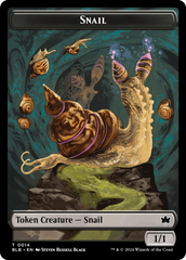 Snail // Thundertrap Trainer Double-Sided Token [Bloomburrow Tokens] | D20 Games