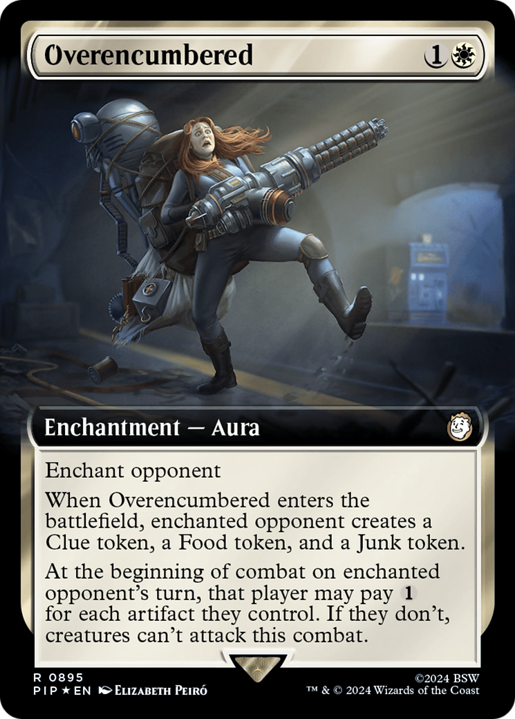 Overencumbered (Extended Art) (Surge Foil) [Fallout] | D20 Games