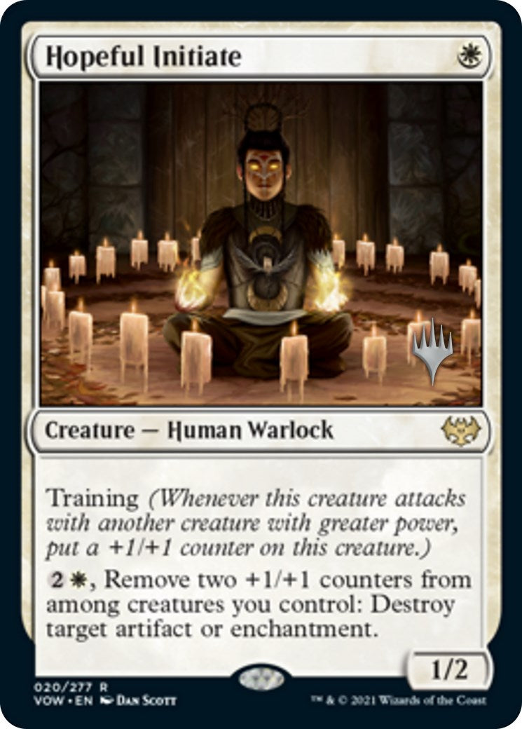 Hopeful Initiate (Promo Pack) [Innistrad: Crimson Vow Promos] | D20 Games
