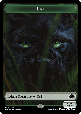 Insect // Cat (008) Double-Sided Token [Dominaria Remastered Tokens] | D20 Games