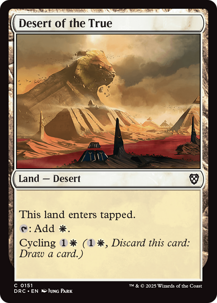 Desert of the True [Aetherdrift Commander] | D20 Games