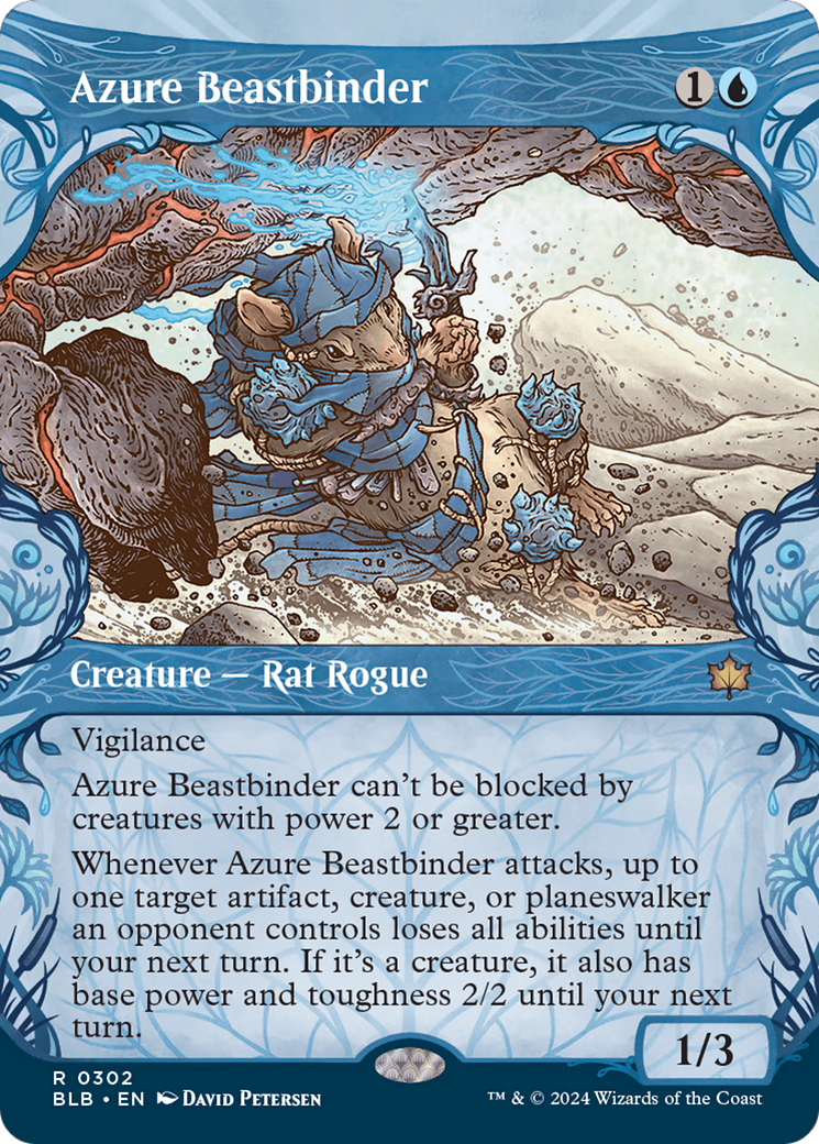 Azure Beastbinder (Showcase) [Bloomburrow] | D20 Games