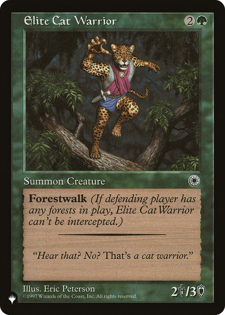 Elite Cat Warrior (Flavor Text) [The List] | D20 Games