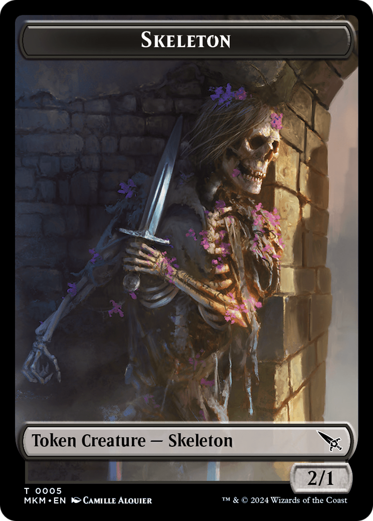 Skeleton Token [Murders at Karlov Manor Tokens] | D20 Games