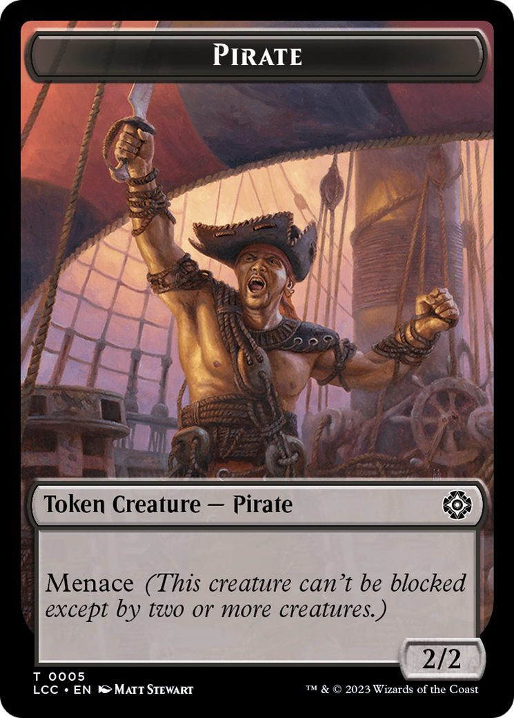 City's Blessing // Pirate (0005) Double-Sided Token [The Lost Caverns of Ixalan Commander Tokens] | D20 Games