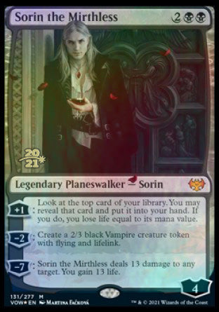 Sorin the Mirthless [Innistrad: Crimson Vow Prerelease Promos] | D20 Games