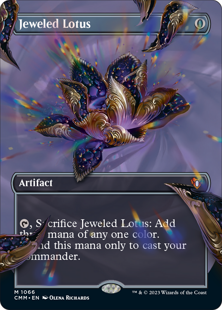 Jeweled Lotus (Borderless Textured Foil Frame Break) [Commander Masters] | D20 Games