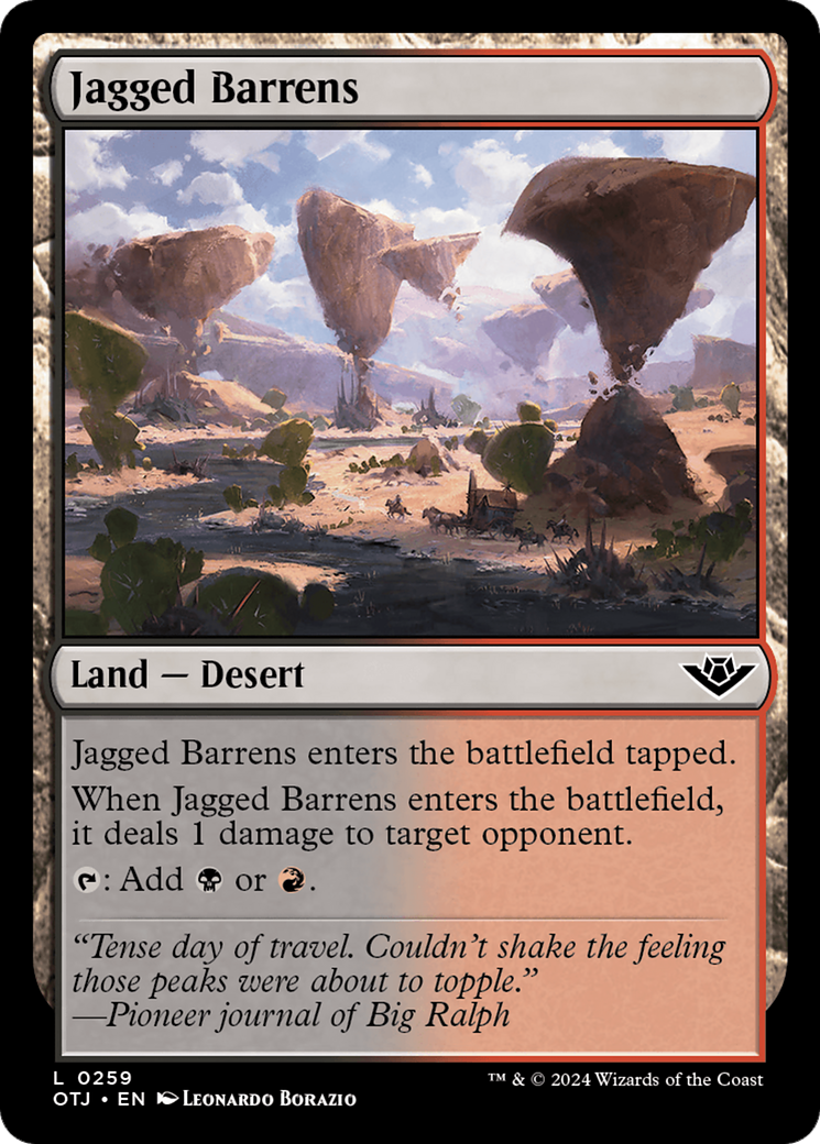 Jagged Barrens [Outlaws of Thunder Junction] | D20 Games