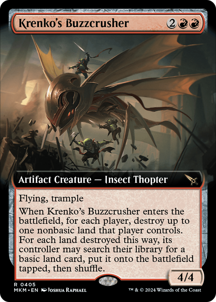 Krenko's Buzzcrusher (Extended Art) [Murders at Karlov Manor] | D20 Games