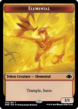 Insect // Elemental Double-Sided Token [Dominaria Remastered Tokens] | D20 Games