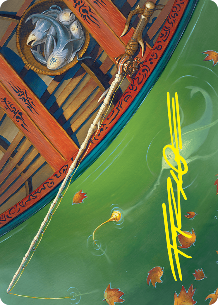 Fishing Pole Art Card (18/54) (Gold-Stamped Signature) [Foundations Art Series] | D20 Games