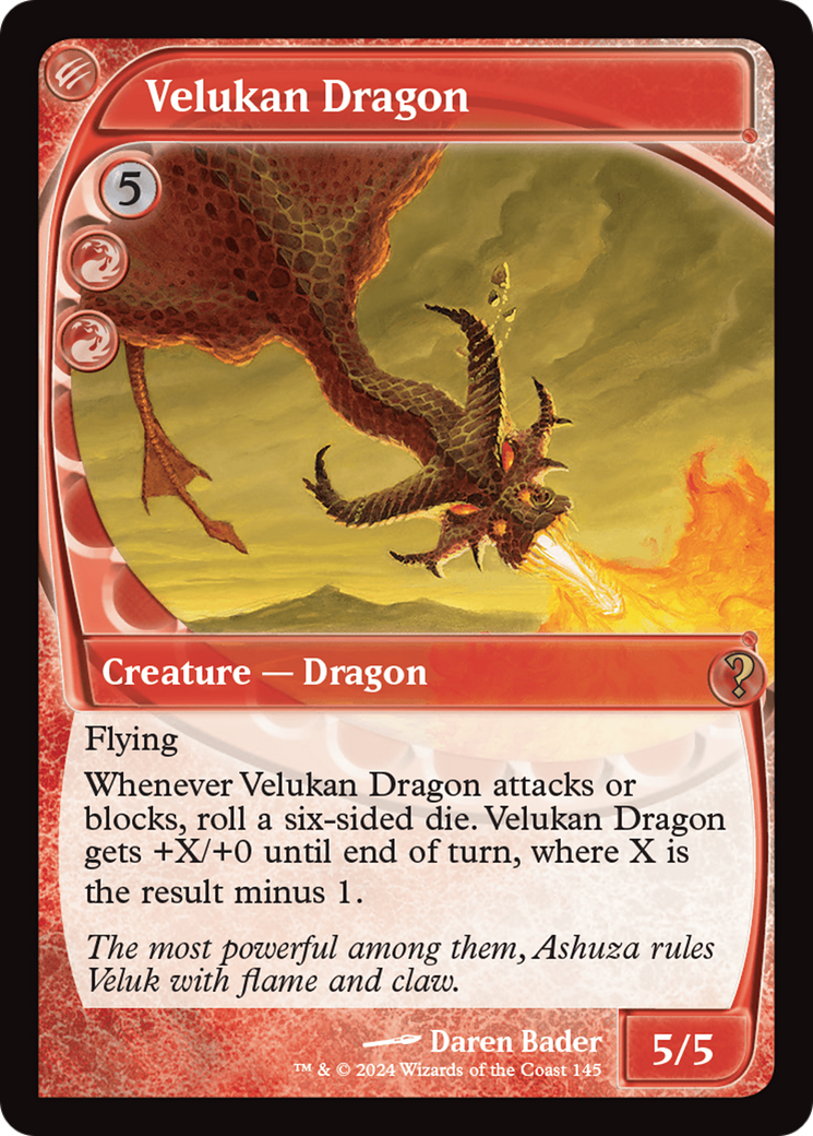 Velukan Dragon (Future Sight) [Mystery Booster 2] | D20 Games