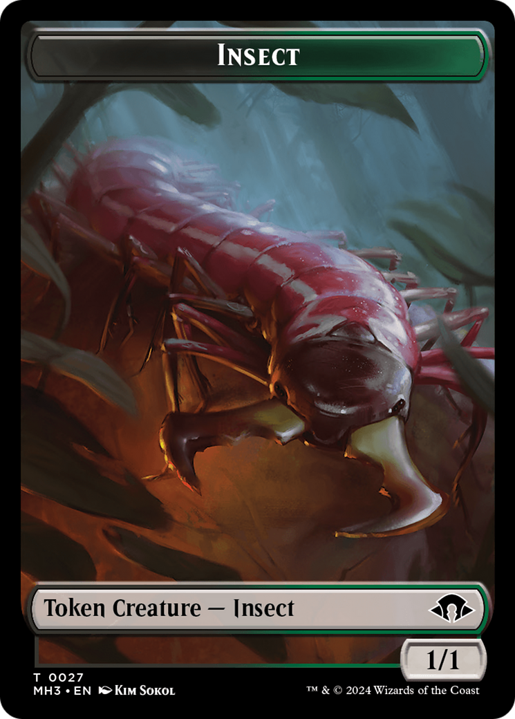 Insect Token (0027) [Modern Horizons 3 Tokens] | D20 Games