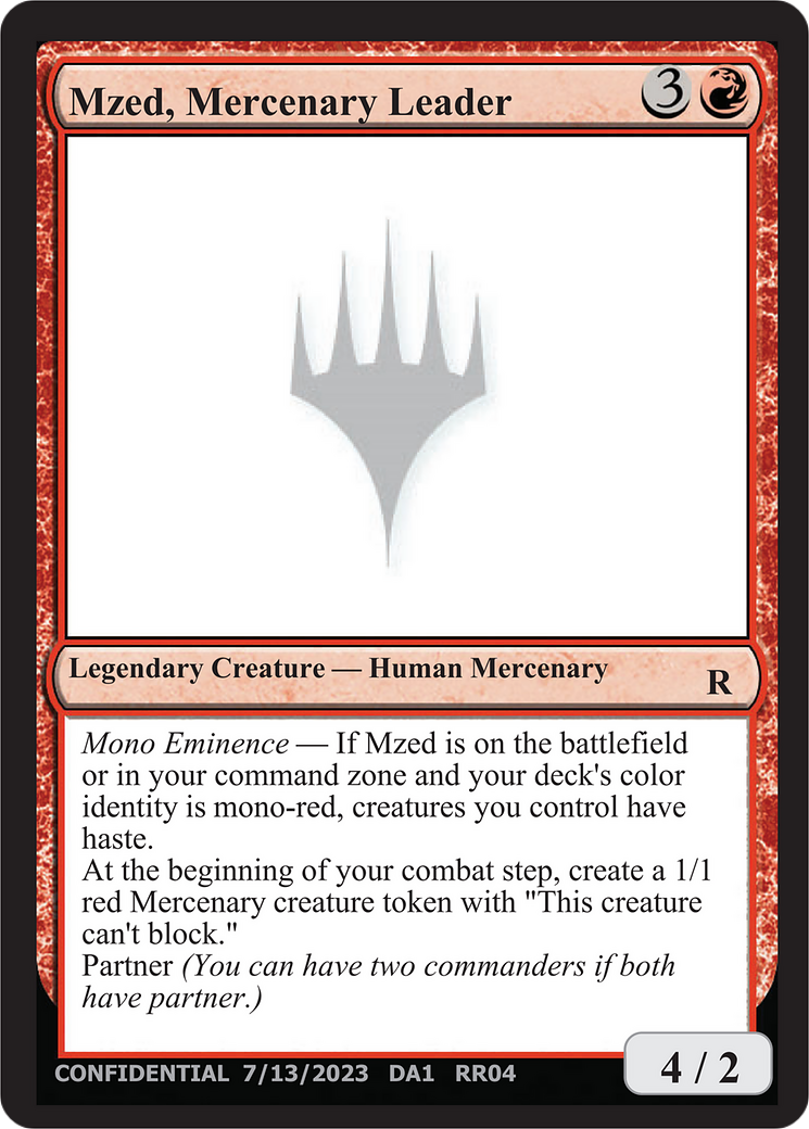 Mzed, Mercenary Leader [Unknown Event] | D20 Games