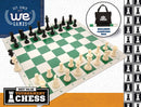 WE Games Best Value Tournament Chess Set - 20 inch: Green