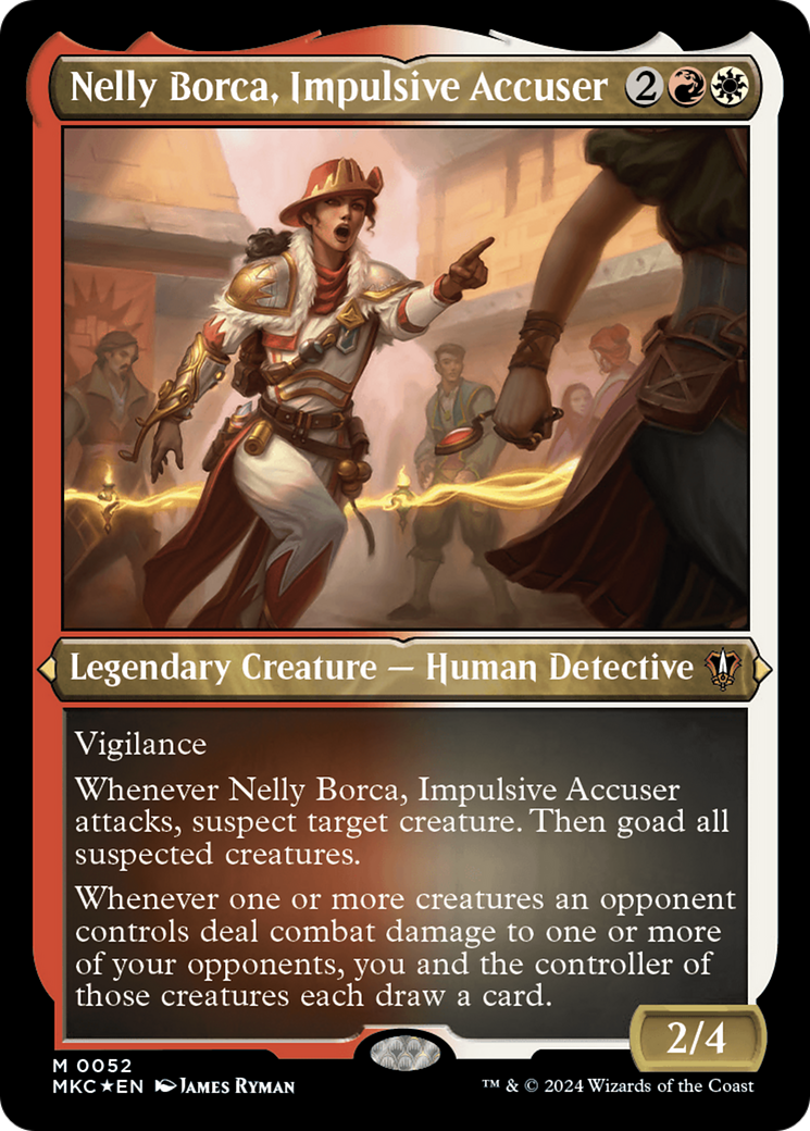 Nelly Borca, Impulsive Accuser (Display Commander) [Murders at Karlov Manor Commander] | D20 Games