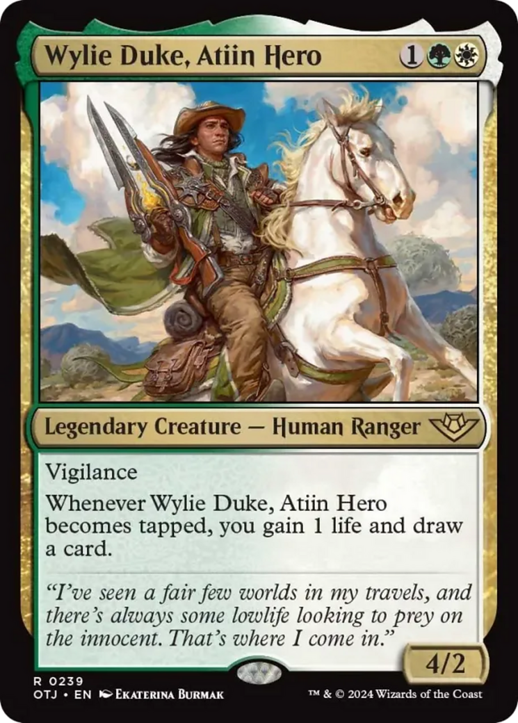 Wylie Duke, Atiin Hero [Outlaws of Thunder Junction] | D20 Games