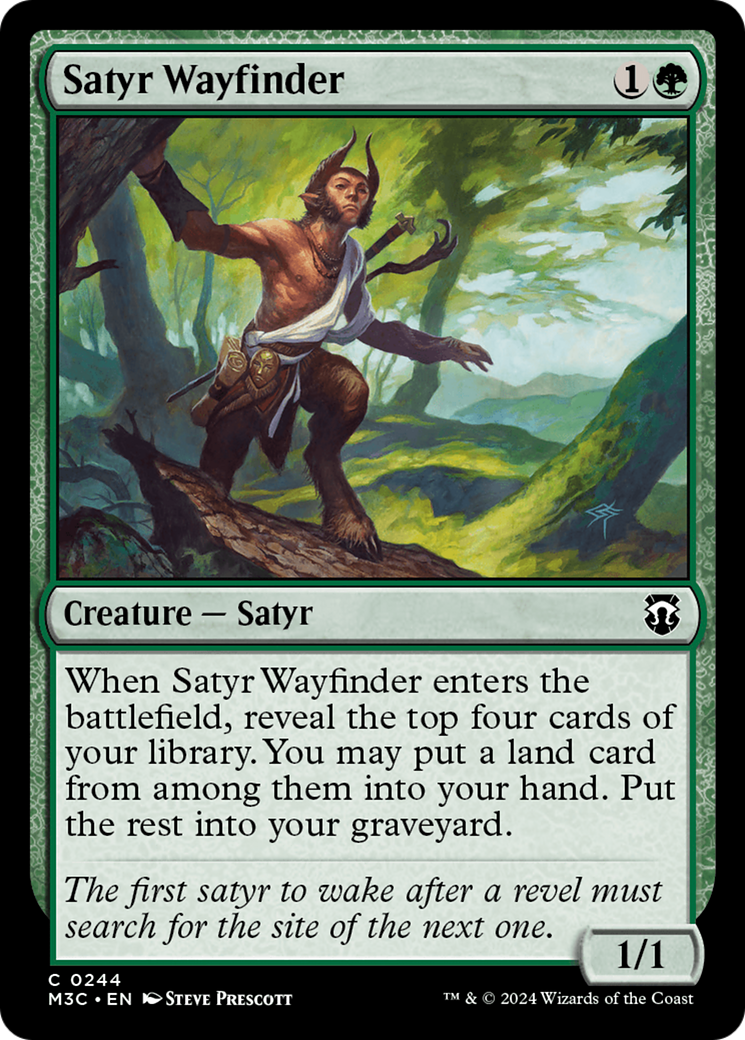 Satyr Wayfinder (Ripple Foil) [Modern Horizons 3 Commander] | D20 Games