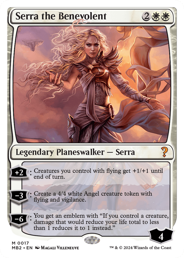 Serra the Benevolent (White Border) [Mystery Booster 2] | D20 Games