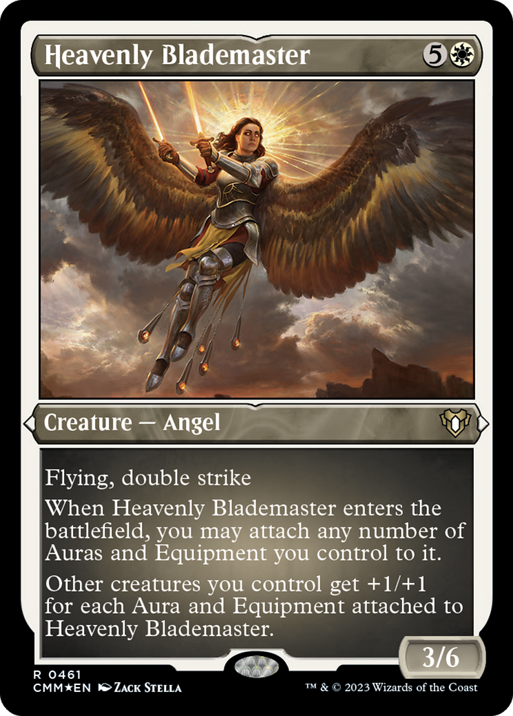 Heavenly Blademaster (Foil Etched) [Commander Masters] | D20 Games