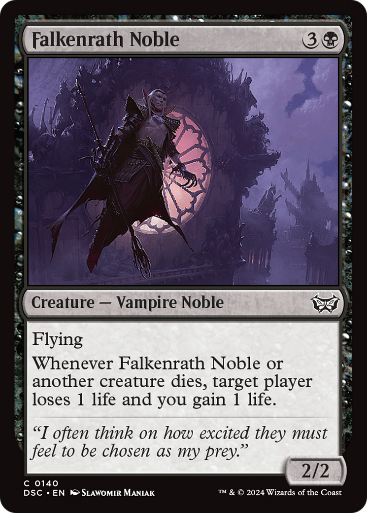 Falkenrath Noble [Duskmourn: House of Horror Commander] | D20 Games