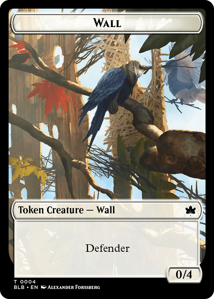 Wall Token [Bloomburrow Tokens] | D20 Games