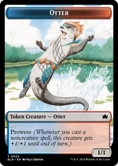 Otter // Thornplate Intimidator Double-Sided Token [Bloomburrow Tokens] | D20 Games