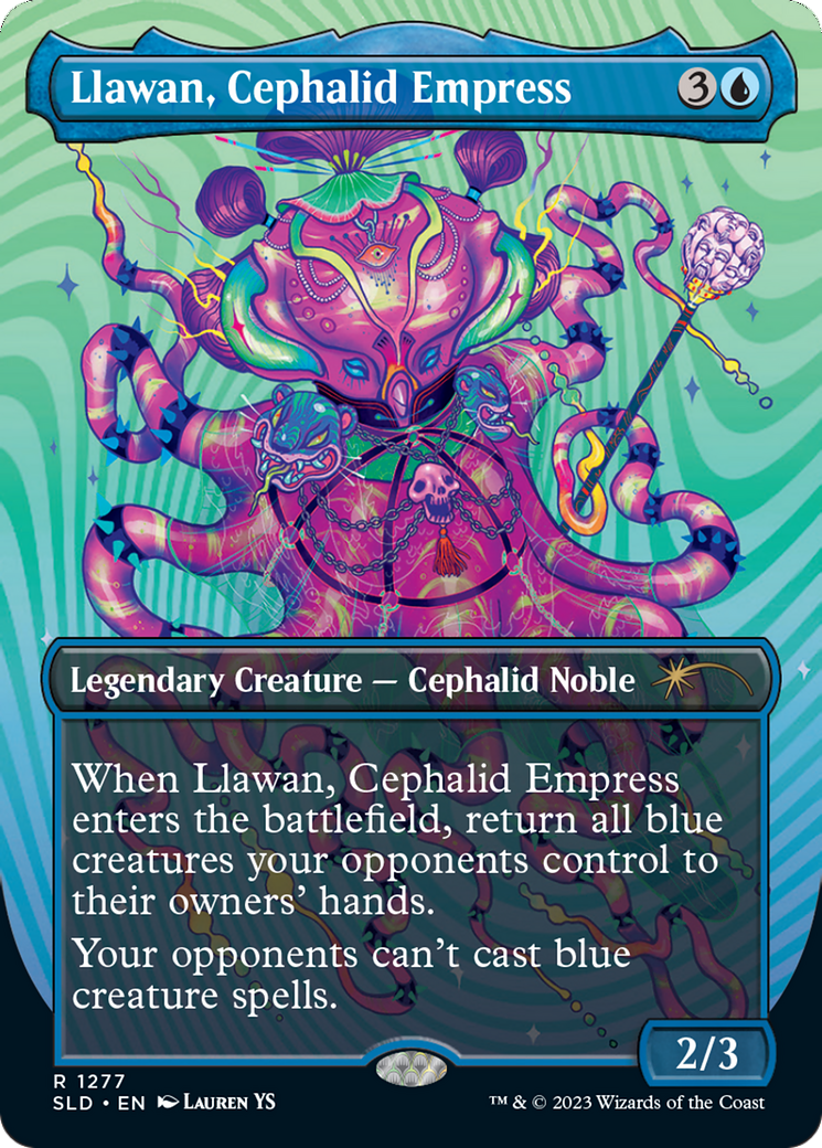 Llawan, Cephalid Empress (Borderless) [Secret Lair Drop Series] | D20 Games