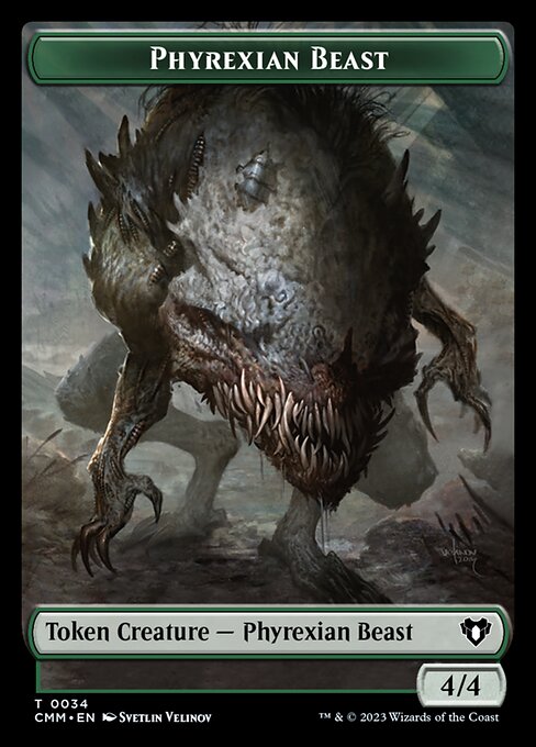 Eldrazi Scion // Phyrexian Beast Double-Sided Token [Commander Masters Tokens] | D20 Games