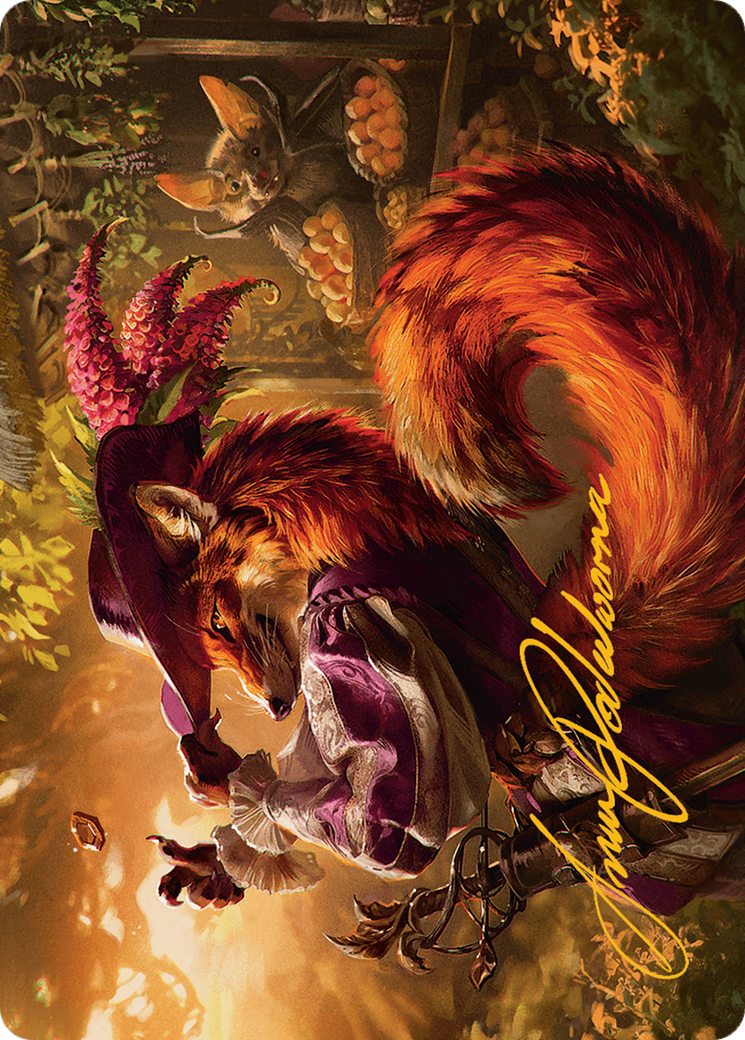 Mr. Foxglove Art Card (Gold-Stamped Signature) [Bloomburrow Art Series] | D20 Games