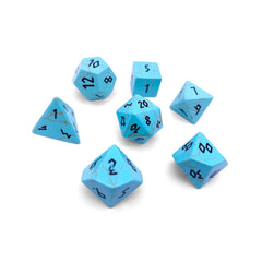 Turquoise - 7 Piece RPG Set Gemstone Dice | D20 Games