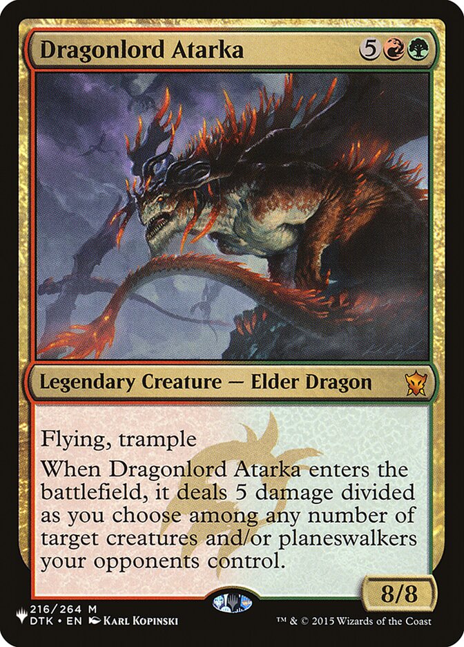Dragonlord Atarka [The List] | D20 Games