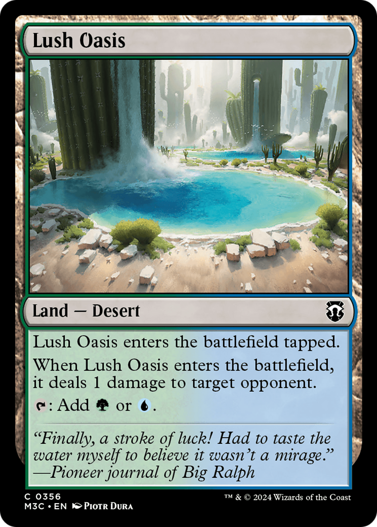 Lush Oasis (Ripple Foil) [Modern Horizons 3 Commander] | D20 Games