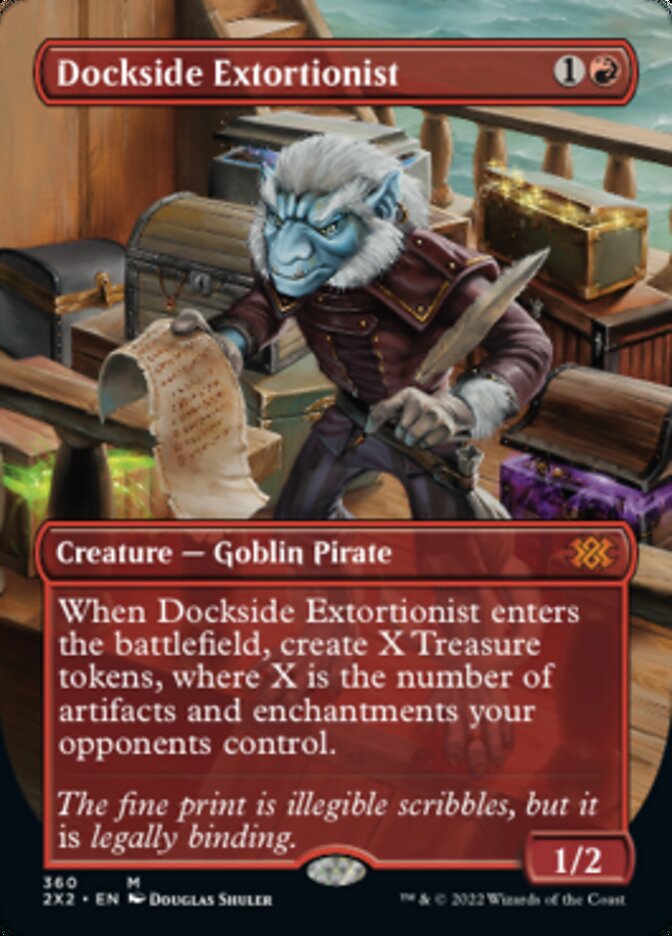 Dockside Extortionist (Borderless Alternate Art) [Double Masters 2022] | D20 Games