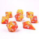 Wyrmforged Rollers - Rounded Edge 8 Piece Polyhedral Dice set - Fae Candy
