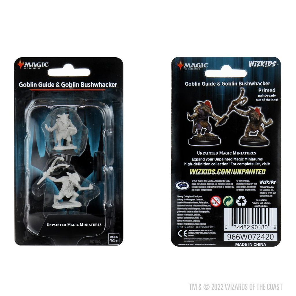 Magic the Gathering Unpainted Magic Miniatures: Goblin Guide & Goblin Bushwhacker | D20 Games