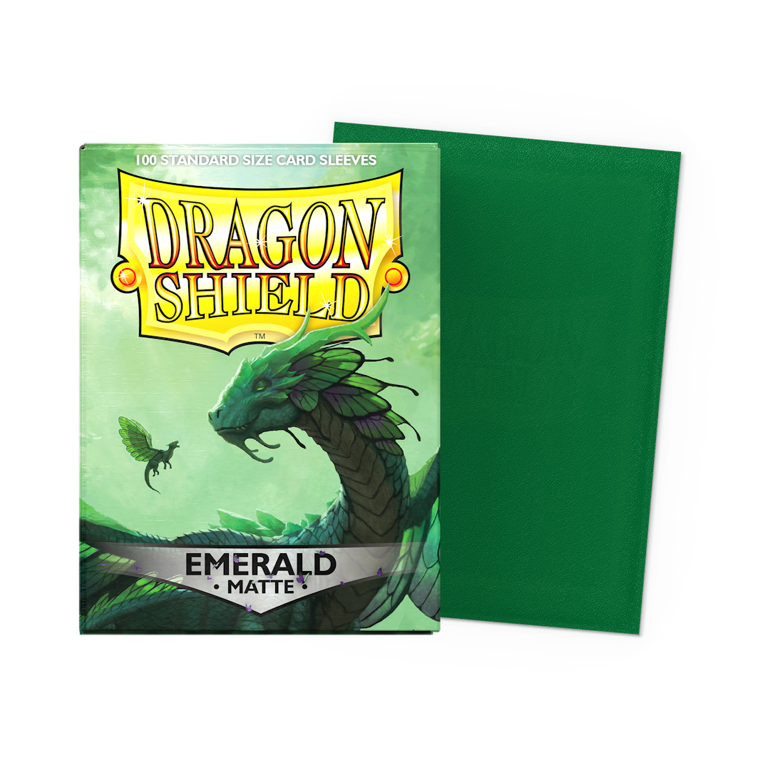 Dragon Shield Sleeves Matte Emerald | D20 Games