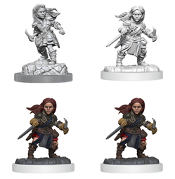 Dungeons & Dragons Nolzur’s Marvelous Miniatures: Halfling Rogue Female | D20 Games