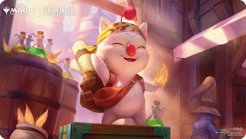 Ultra PRO - Final Fantasy x Universes Beyond Stiltzkin, Moogle Merchant Playmat for Magic: The Gathering | Card Game Playmat
