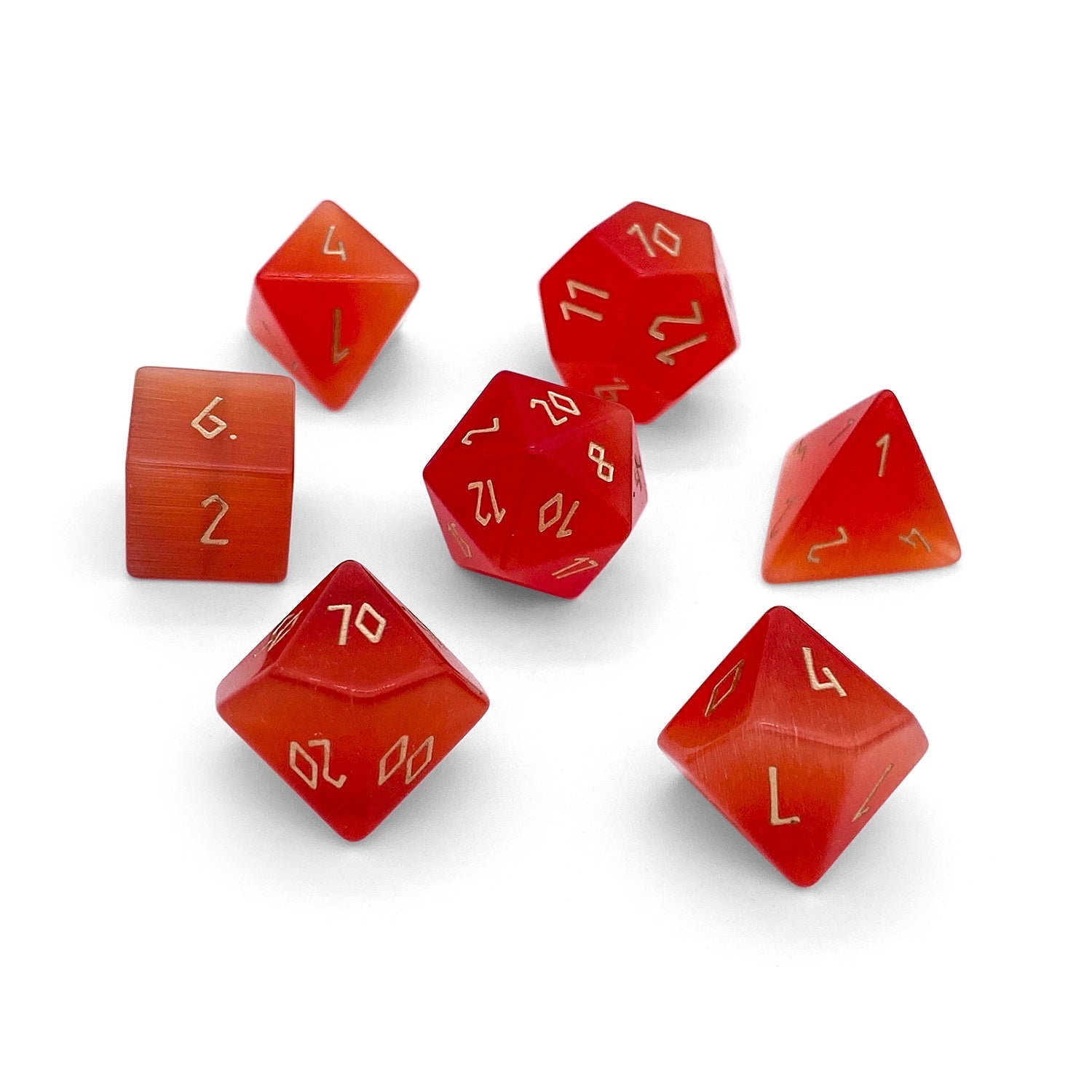 Norse Foundry - Ruby Cats Eye Glass Set | D20 Games