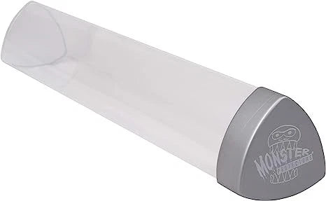 Monster Playmat Tube Clear (Gray Lid) | D20 Games