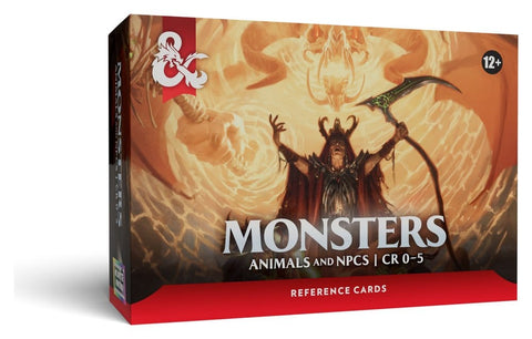 D&D Reference Cards: Monsters (Animals and NPCs)