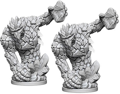 Pathfinder Battles Deep Cuts Unpainted Minis: W5 Medium Earth Elemental | D20 Games