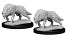 Wizkids Deep Cuts Unpainted Minis: W7 Timber Wolf