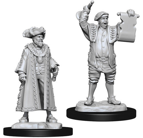 WizKids Deep Cuts Unpainted Minis: W10 Mayor & Town Crier | D20 Games