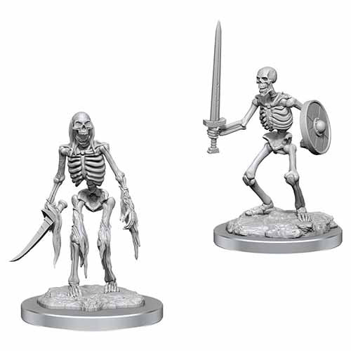 Wizkids Deep Cuts Unpainted Minis: W18 Skeletons | D20 Games