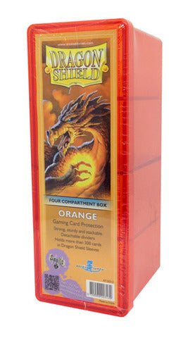 Dragon Shield Four Compartment Box Orange | D20 Games